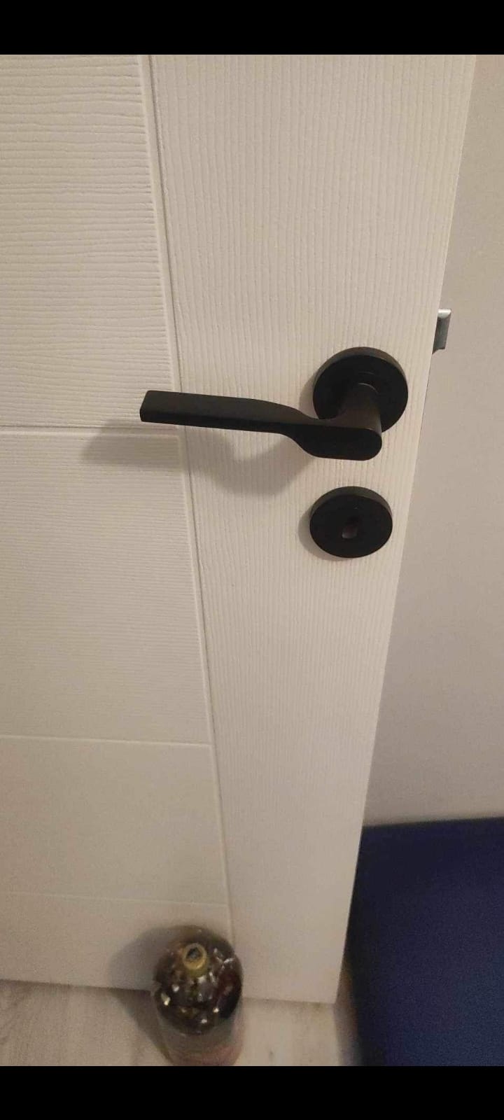 Leydi Rozet Siyah Kapı Kolu